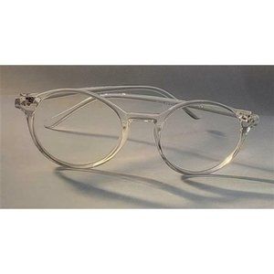 NWT Custom Eyes Clear Frame Round Eye 1.0 Reading Nerd Glasses Readers A5 84170